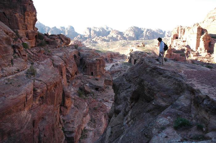 Renaud dans les montagnes de Petra