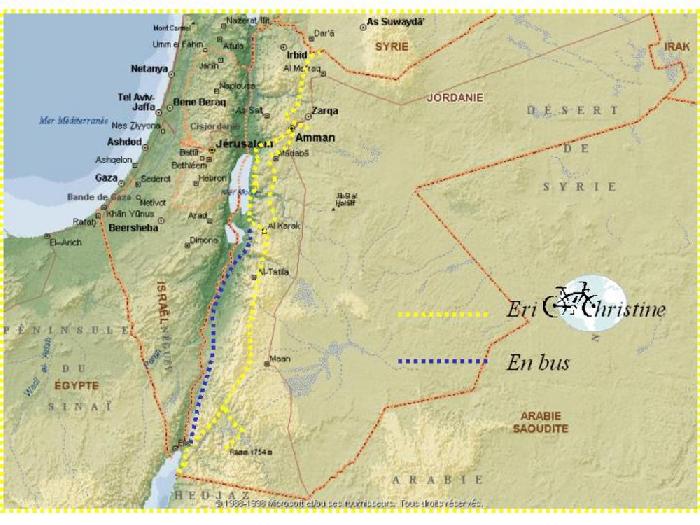 Parcours en Jordanie