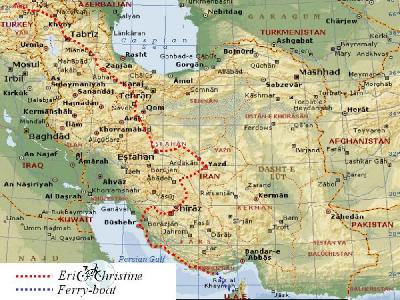 Notre parcours en Iran