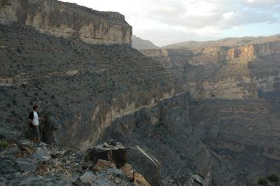 La gorge a 1 000 m de fond