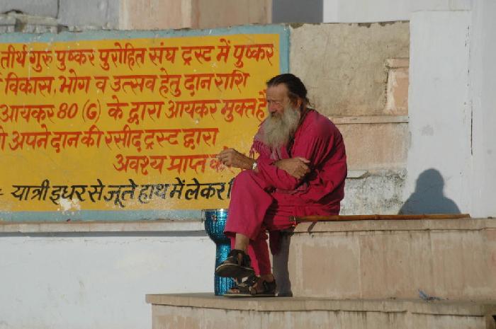 Pushkar vieux baba europen