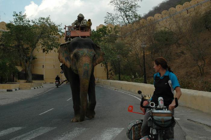 Sur la route proche de Jaipur