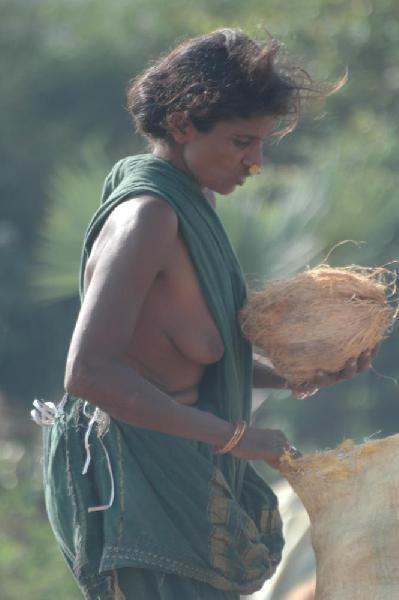 Femme au march