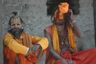 Sadhus à Swayambhunath