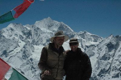 Au sommet du Cherko Ri à 4'960 m