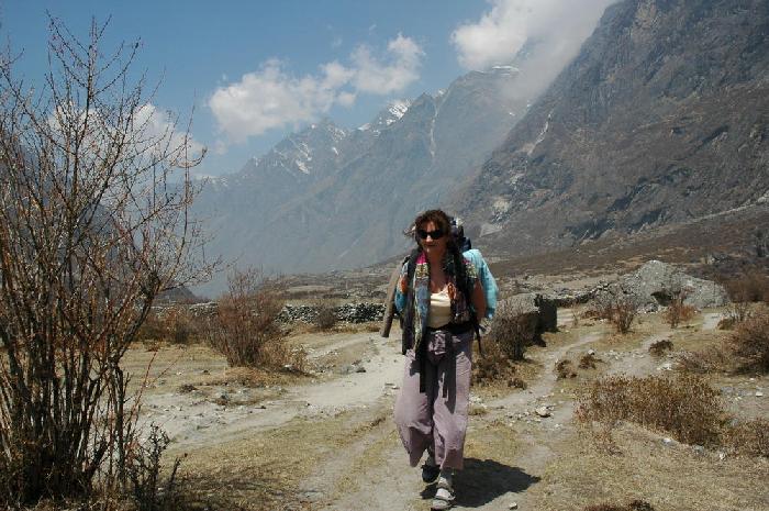 Catherine au Langtang