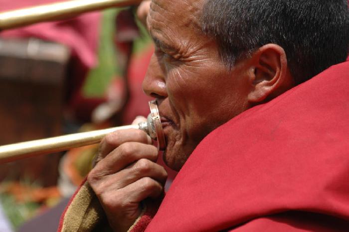 Musicien  Chechen Gompa