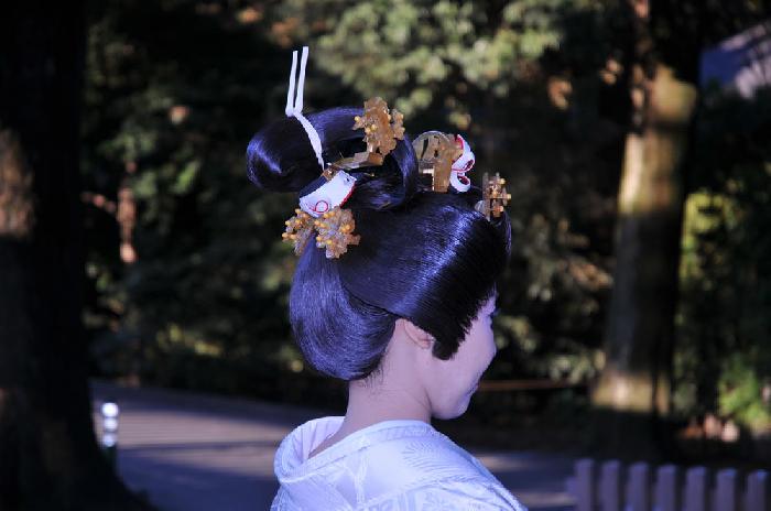 Coiffure lors d'un mariage