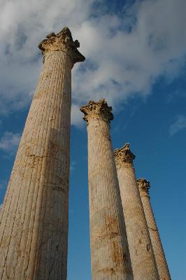 Thuburbo Majus, colonnes corinthiennes du capitole