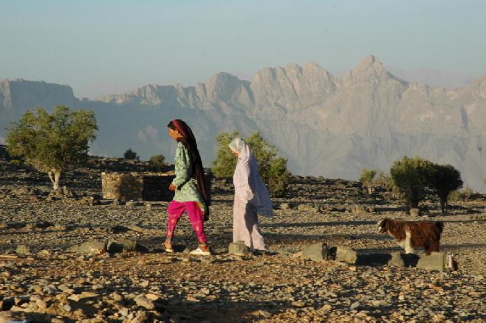 Villageoises au Jebel Shams